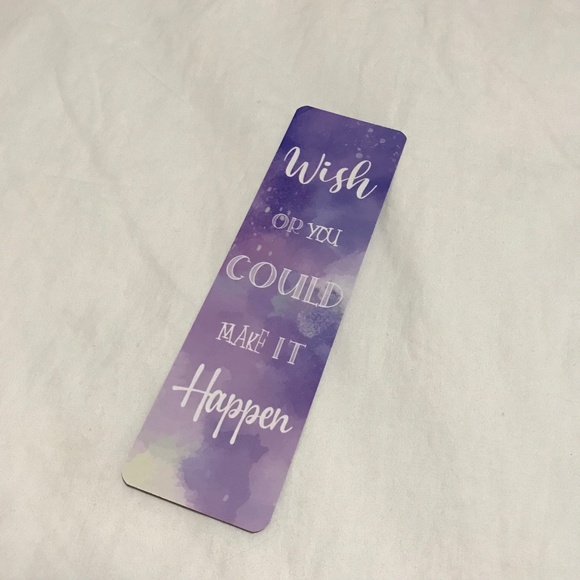 Wish or You Could Make It Happen Bookmark Double Sided Dream Clouds - Picture 1 of 2